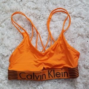 Calvin Klein Orange Bralette